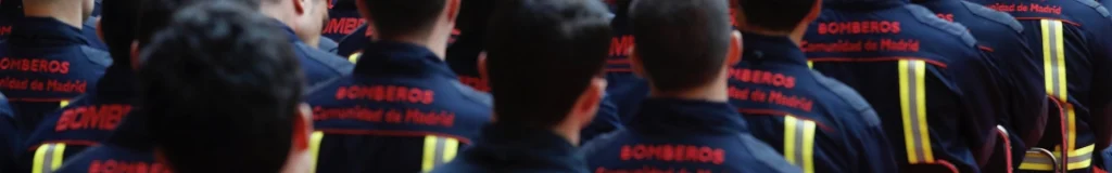 bomberos de la comunidad de madrid enfilados